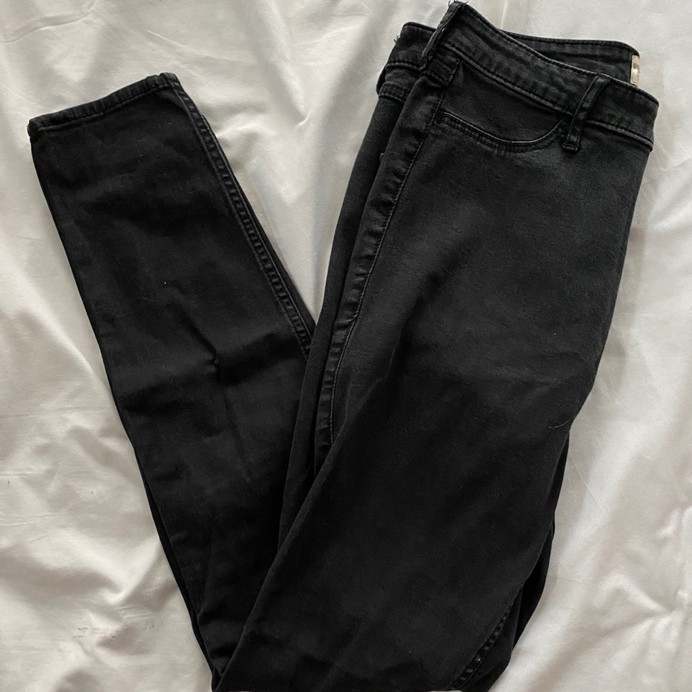 black high rise jegging
